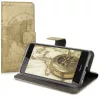 Husa Huawei Honor 6C, Piele ecologica, Maro, 43528.01