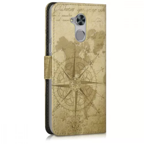Husa Huawei Honor 6C, Piele ecologica, Maro, 43528.01