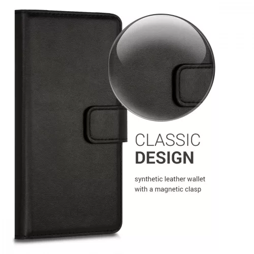 Husa ZTE Nubia Z17S, Piele ecologica, Negru, 43627.01