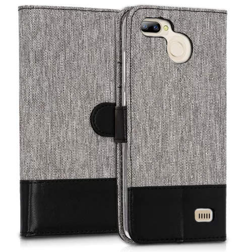 Husa Blackview A7 Pro, Textil, Gri, 43718.01