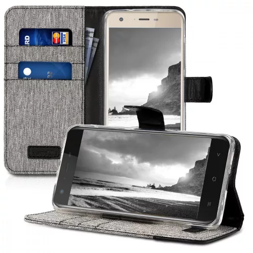 Husa Blackview A7 Pro, Textil, Gri, 43718.01