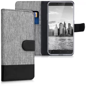 Husa Blackview A10, Textil, Gri, 43720.01