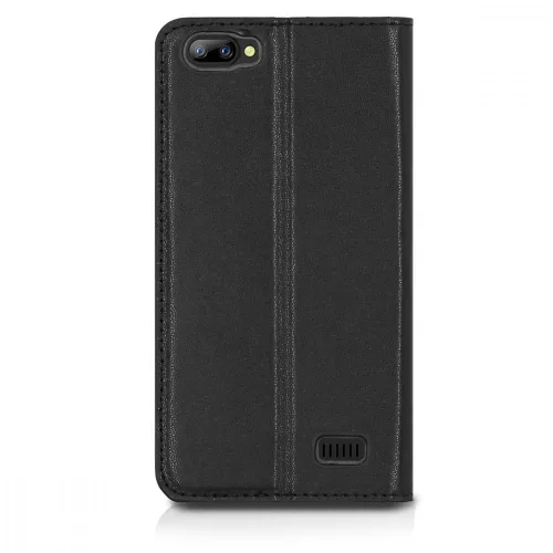 Husa Blackview A7, Piele ecologica, Negru, 43715.01