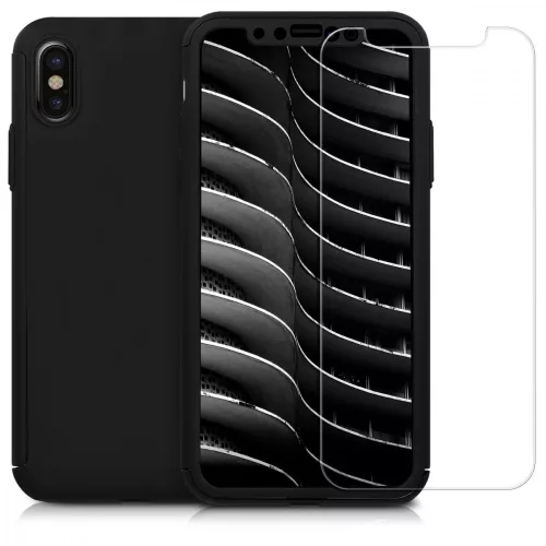 Husa Apple iPhone X / iPhone XS, Policarbonat, Negru, 43751.68