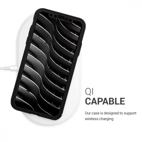 Husa Apple iPhone X / iPhone XS, Policarbonat, Negru, 43751.68