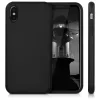 Husa Apple iPhone X / iPhone XS, Silicon, Negru, 43750.01