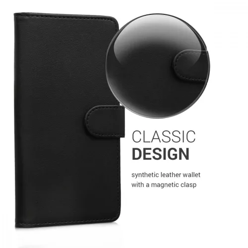 Husa Elephone S7, Piele ecologica, Negru, 43853.01