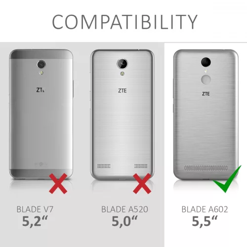 Husa ZTE Blade A602, Silicon, Roz, 43864.01