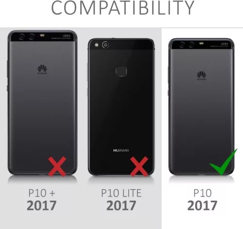 Husa Huawei P10, Policarbonat, Negru, 43912.01