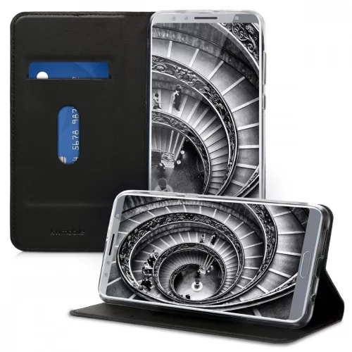 Husa Huawei Nova 2s, Piele ecologica, Negru, 44014.01