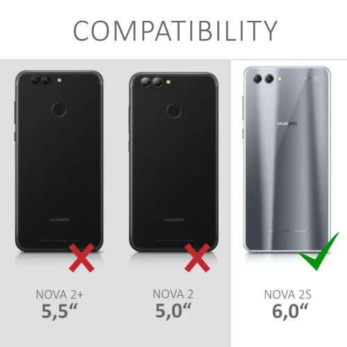 Husa Huawei Nova 2s, Piele ecologica, Negru, 44014.01