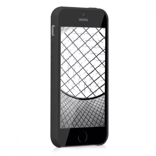 Husa Apple iPhone 5 / iPhone 5s / iPhone SE, Silicon, Negru, 42766.47