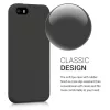 Husa Apple iPhone 5 / iPhone 5s / iPhone SE, Silicon, Negru, 42766.47