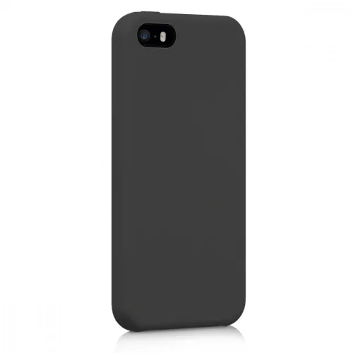 Husa Apple iPhone 5 / iPhone 5s / iPhone SE, Silicon, Negru, 42766.47