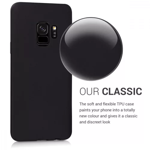 Husa Samsung Galaxy S9, Silicon, Negru, 44089.47