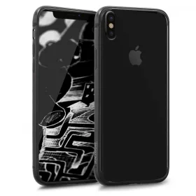 Husa Apple iPhone X / iPhone XS, Aluminiu, Negru, 43892.01