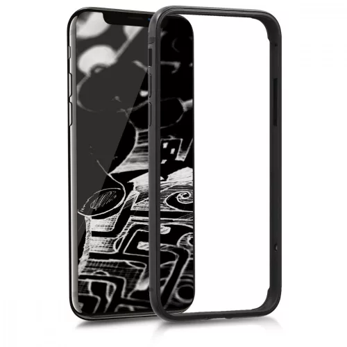 Husa Apple iPhone X / iPhone XS, Aluminiu, Negru, 43892.01