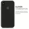 Husa Apple iPhone X / iPhone XS, Aluminiu, Negru, 43892.01