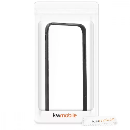 Husa Apple iPhone X / iPhone XS, Aluminiu, Negru, 43892.01