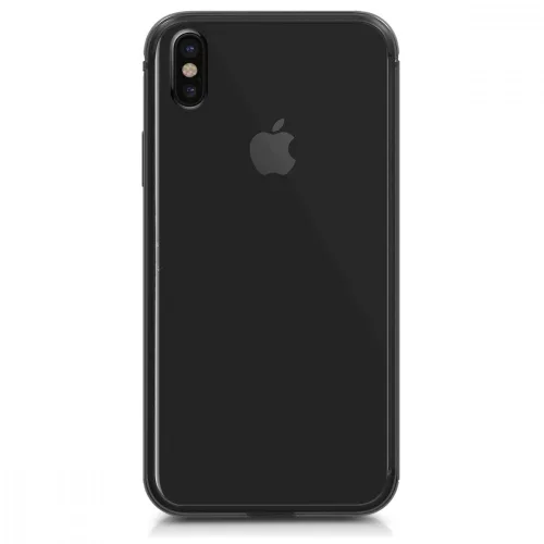 Husa Apple iPhone X / iPhone XS, Aluminiu, Negru, 43892.01
