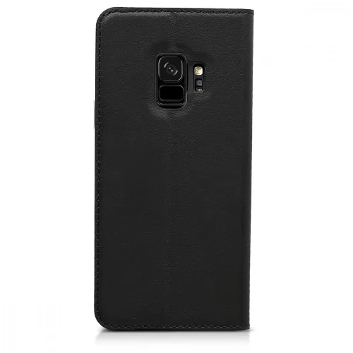 Husa Samsung Galaxy S9, Piele ecologica, Negru, 44090.01
