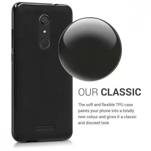 Husa Wiko View, Silicon, Negru, 44271.47