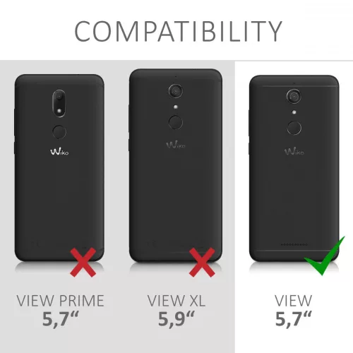 Husa Wiko View, Silicon, Negru, 44271.47