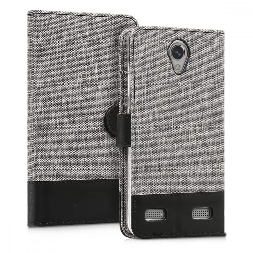 Husa ZTE Blade A520, Textil, Gri, 44275.22