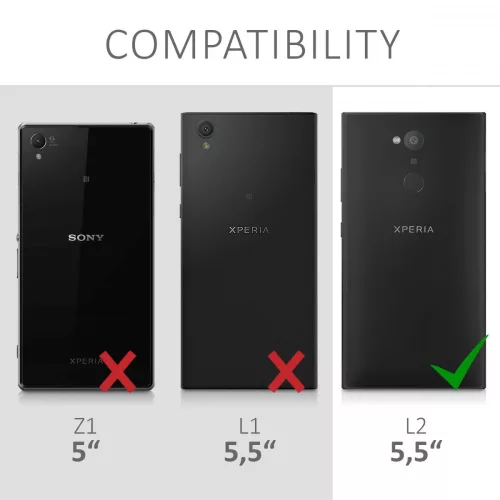 Husa Sony Xperia L2, Silicon, Negru, 44289.47