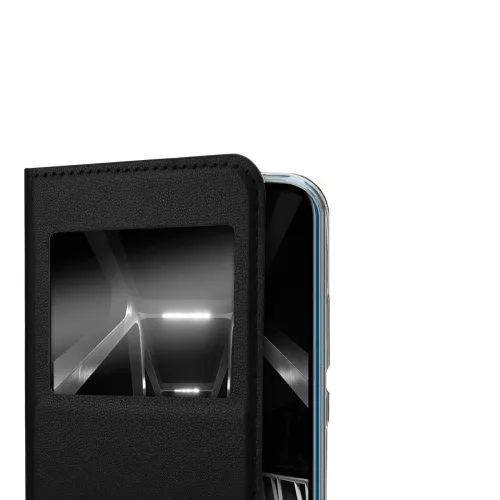 Husa Huawei P20 Lite, Piele ecologica, Negru, 44361.01