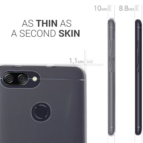 Husa Asus Zenfone Max Plus, Silicon, Transparent, 44423.03