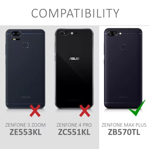Husa Asus Zenfone Max Plus, Silicon, Transparent, 44423.03