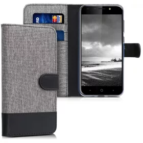 Husa ZTE Blade A6, Textil, Gri, 44462.22