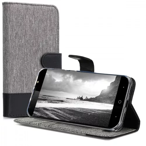Husa ZTE Blade A6, Textil, Gri, 44462.22