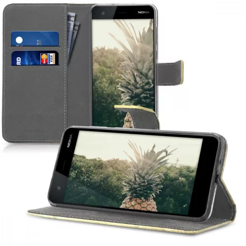 Husa Nokia 2, Piele ecologica, Maro, 44513.02