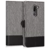 Husa Alcatel 3X, Textil, Gri, 44563.22
