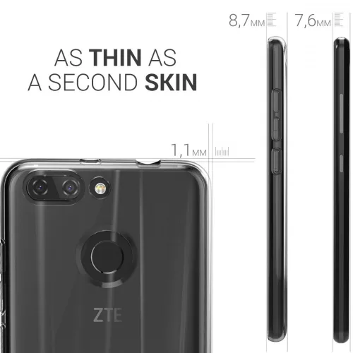 Husa ZTE Blade V9 Vita, Silicon, Transparent, 44544.03