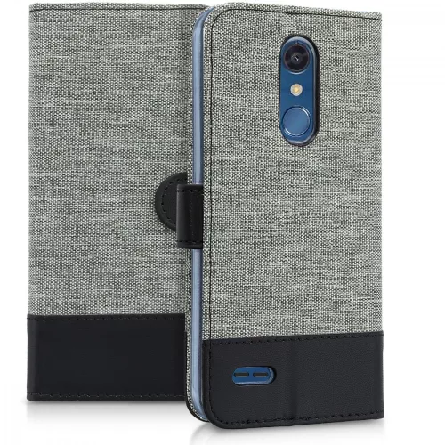Husa LG K10 (2018), Textil, Gri, 44554.22