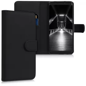 Husa Wiko View Lite, Piele ecologica, Negru, 44578.01
