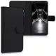 Husa Wiko View Lite, Piele ecologica, Negru, 44578.01