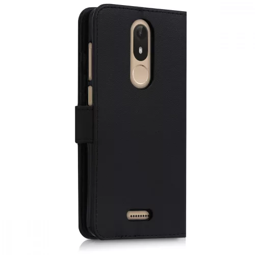 Husa Wiko View Lite, Piele ecologica, Negru, 44578.01