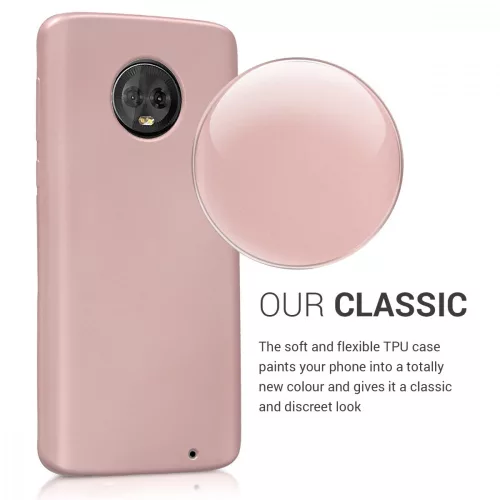 Husa Motorola Moto G6 Plus, Silicon, Roz, 44614.31