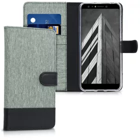 Husa Asus Zenfone 5 Lite, Textil, Gri, 44629.01