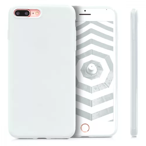 Husa Apple iPhone 8 Plus / iPhone 7 Plus, Silicon, Alb, 39499.48