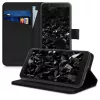 Husa Alcatel 1C, Piele ecologica, Negru, 44642.01