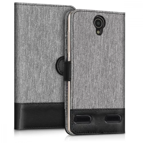 Husa ZTE Blade L7, Textil, Gri, 43442.25