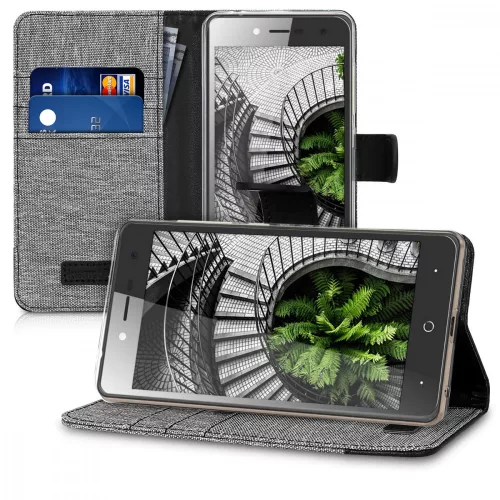 Husa ZTE Blade L7, Textil, Gri, 43442.25