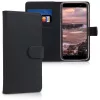 Husa Wiko Lenny 5, Piele ecologica, Negru, 44844.01