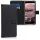 Husa Wiko Lenny 5, Piele ecologica, Negru, 44844.01