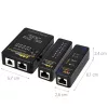 Tester cablu de retea cu PoE - LAN si 2 moduri de scanare, Kwmobile,/Negru, Plastic, 44494.03